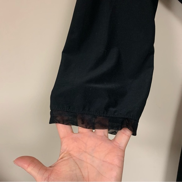 🆕 Black Sexy Wrap Robe Jersey Knit Women’s Medium Tie Waist Lace Trim Sleepwear - Picture 3 of 9